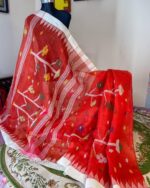 Red Harmony Monipuri Saree - Image 2